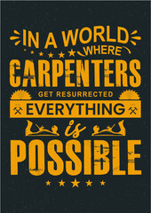 World best carpenter t-shirts design.
