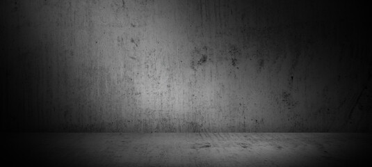 Wall Mural - dark concrete wall background for product display