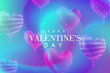© Ruddy - Happy Valentine's day gradient background with realistic balloon vector