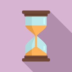 Poster - Life skills hourglass icon. Flat illustration of life skills hourglass vector icon for web design