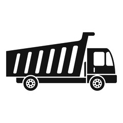 Poster - Tipper industry icon. Simple illustration of tipper industry vector icon for web design isolated on white background