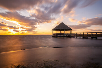 Wall Mural - Sunset view from Historic Corolla Park  in Corolla , North Carolina.