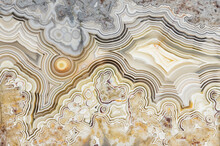 Macro Photograph Of The Patterns In A Laguna Lace Agate From Mexico 4/21