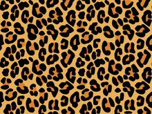 Leopard Skin Seamless Pattern. Animal Decorative Print Design For Textile, Paper And Clothes.