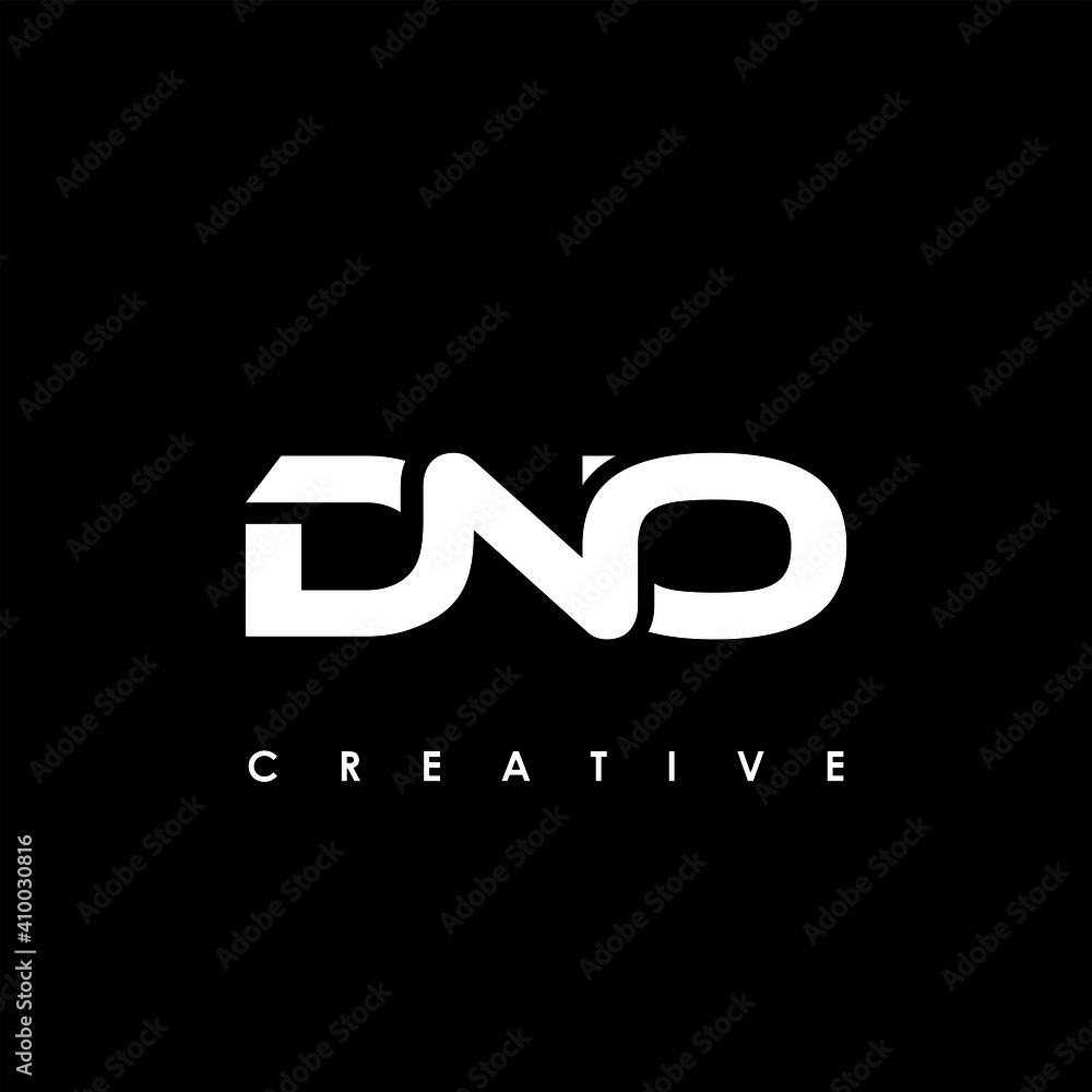 DNO Letter Initial Logo Design Template Vector Illustration - obrazy, fototapety, plakaty 
