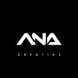 ANA Letter Initial Logo Design Template Vector Illustration