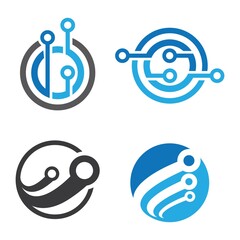 Technology logo images illustration