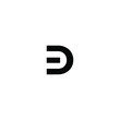 ed letter vector logo design