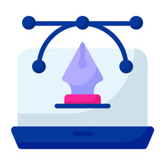 graphic design flat icon , photography and digital art flat vector design