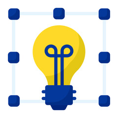 creative process flat icon , photography and digital art flat vector design