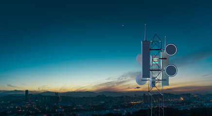 Network wireless systems telecommunication tower