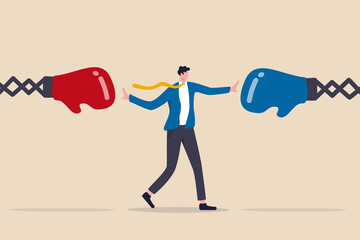 conflict management, leadership skill to compromise and solving argument problem, negotiation or sto