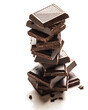 chocolate pieces stack