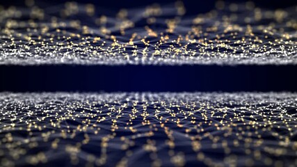 Wall Mural - abstract geometric animation connect lines and dots. simple technology graphic background. network t