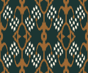 Wall Mural - Ethnic ikat vector chevron pattern background Traditional pattern on the fabric in Indonesia and other Asian countries