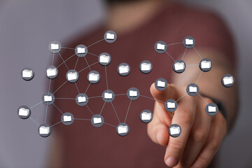 data network 3d digital info