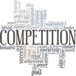 © Colored Lights - Competition vector illustration word cloud isolated on a white background.