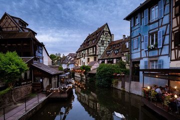 Wall Mural - Beautiful view of colorful romantic city Colmar, France, Alsace . Europe