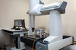 The coordinate measuring machine measures the aluminum part turned by the cnc machine