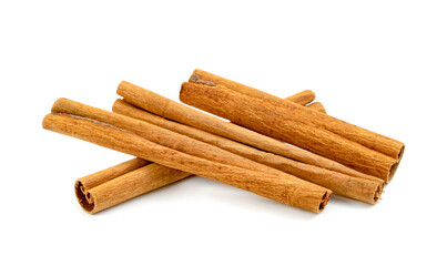 Canvas Print - cinnamon sticks isolated on white background