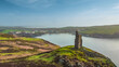 canvas print picture - Bradda Head Isle of Man on a sunny day