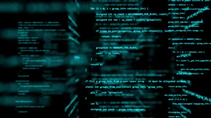 Wall Mural - 3d programming code abstract technology background of software developer and computer script. softwa