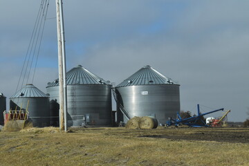 Wall Mural - Grain Bins