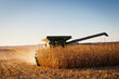 © Sarah M. Golonka/Tetra Images - USA, Iowa, Latimer, Combine harvester harvesting corn