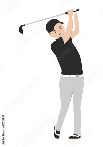 ゴルフをしてる男性のイラスト ドライバーを使ってスイングしてる男性 Stock Vector Adobe Stock ゴルフをしてる男性のイラスト ドライバーを使ってスイングしてる男性 Stock Vector Adobe Stock