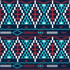 Poster - Illustration pattern ethnic design with colors and background for fashion design or other products