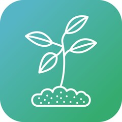 Poster - Unique Plant Vector Line Icon