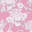Pink floral delicate seamless pattern for fabric and packaging