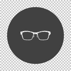 Sticker - Business Woman Glasses Icon