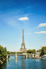 Wall Mural - Eiffel Tower and Seine River in Paris