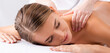 © LIGHTFIELD STUDIOS - Masseur massaging pleased woman on massage table in spa salon, banner