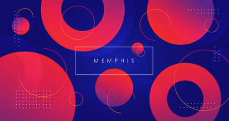 Poster - olorful geometric background vector design. Abstract composition with shapes. Futuristic backdrop.