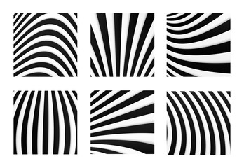 Poster - Abstract stripped background. Minimal backdrop with black stripes.