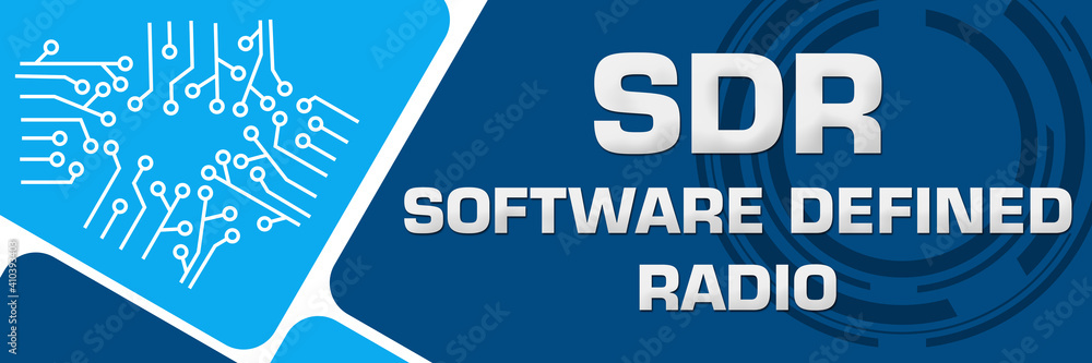 Sdrt Rounded SDR - Software Defined Radio Circuit Blue Rounded Corners Horizontal ...