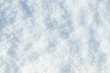 Background of fresh snow texture. Top view of the natural pure snow in winter with copy space. Beautiful abstract snowy white texture for design. Winter landscape. Christmas background. Stock photo