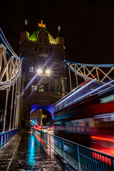 Wall Mural - tower bridge at night