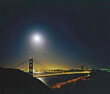 Golden Gate Bridge in Moonlight, California
