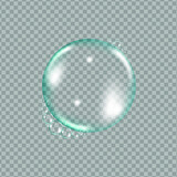 Fototapeta  - Flying transparent soap bubbles on checkered background.Reaistic colored balls.Vector texture.