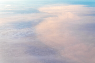 Clouds in nature, high angle view