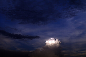 Wall Mural - sky with clouds,nature, blue, light, dark,storm, weather, cloudscape, heaven, night,dramatic,