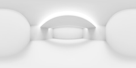 Wall Mural - White abstract room with ight from ceiling HDRI map