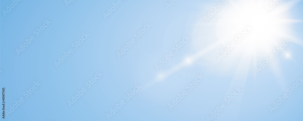 sunny sky background with copy space vector illustration EPS10 - obrazy, fototapety, plakaty 