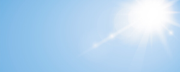 sunny sky background with copy space vector illustration eps10