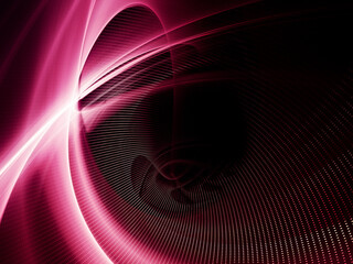 Wall Mural - abstract red and black background. detailed generative fractal graphics. technology and science conc
