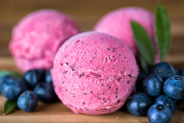  Blueberry Ice Cream Food Styling 