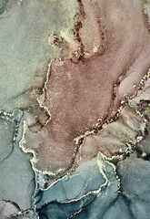  Alcohol ink art.Mixing liquid paints. Modern, abstract colorful background, wallpaper. Marble texture.Translucent colors